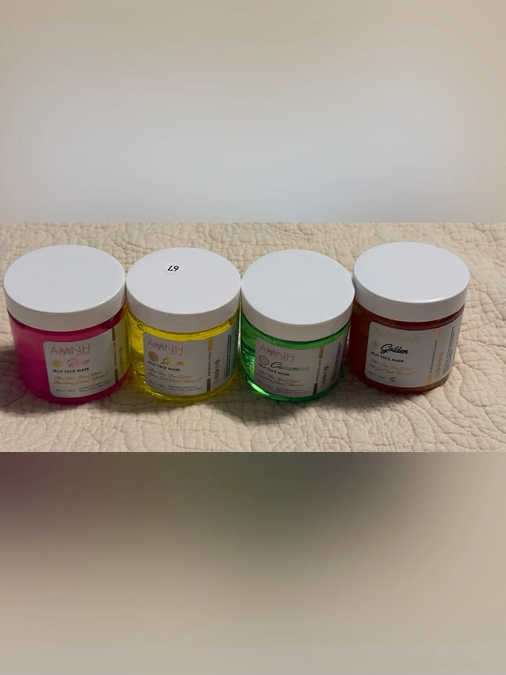 Aminnah Jelly Face Mask (NEW Product) Cucumber, Lemon, Rose & Golden You pick 1! - Picture 1 of 9